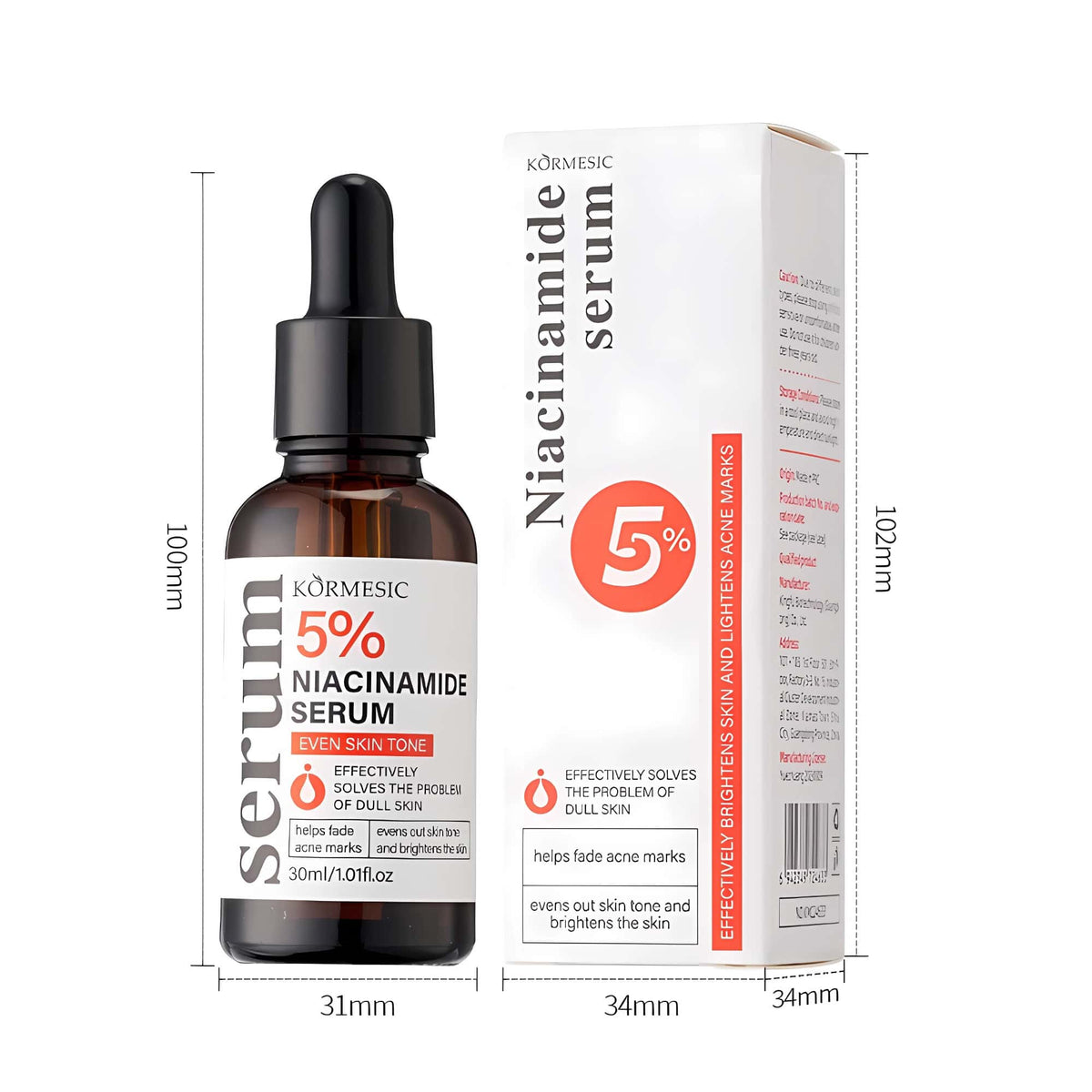 5% Niacinamide Serum For Acne Control and Pore Minimising - 30ml